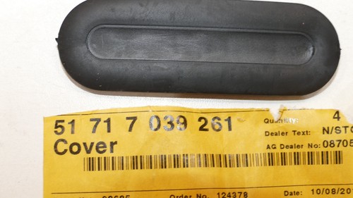 Bmw plate for boot - plate, opening